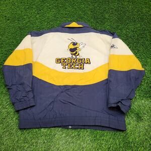 Georgia-Tech Coach Jacket XL/2XL 28x29 Apex-One Baggy Colorblock